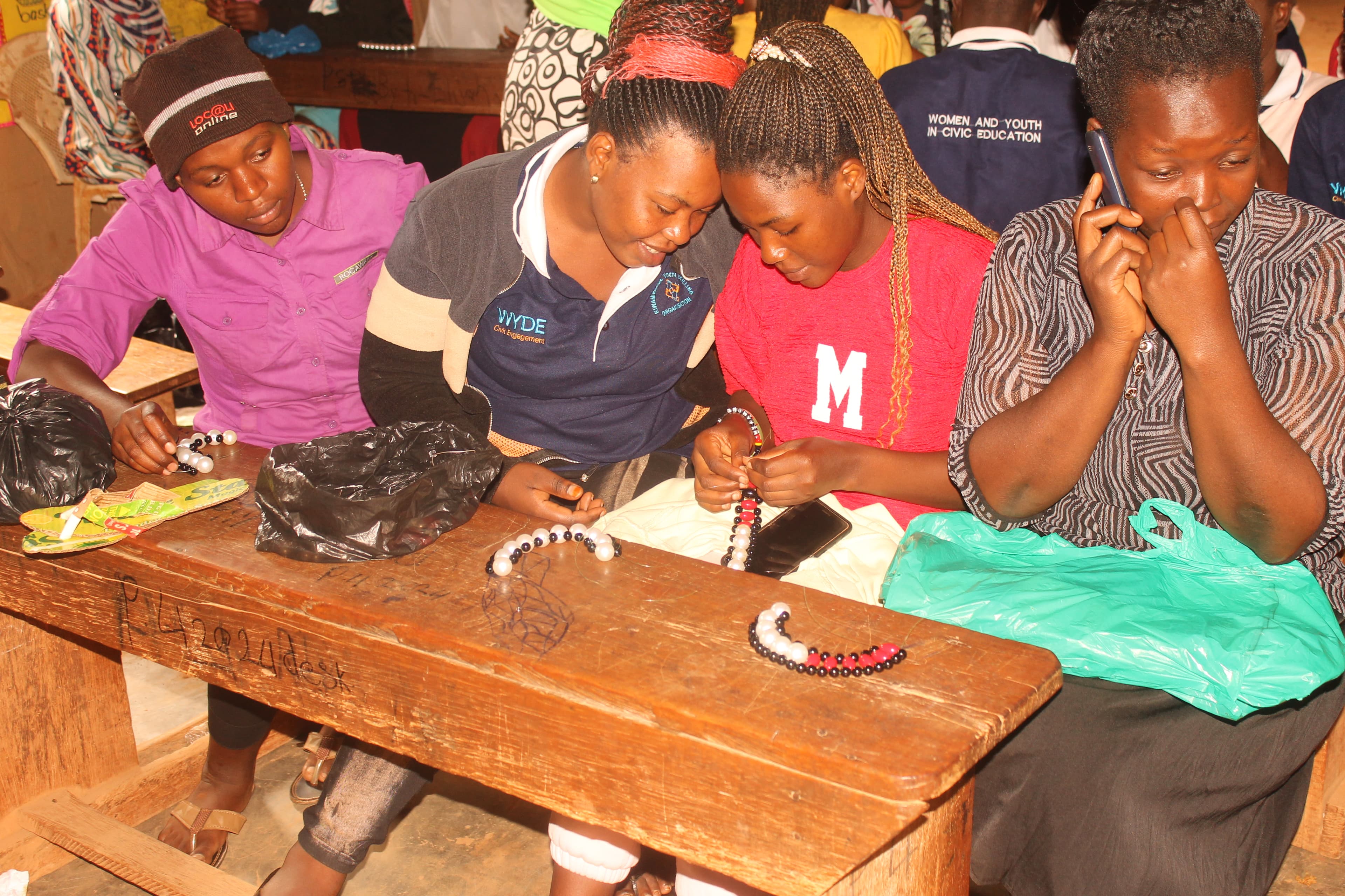 During Bead work training