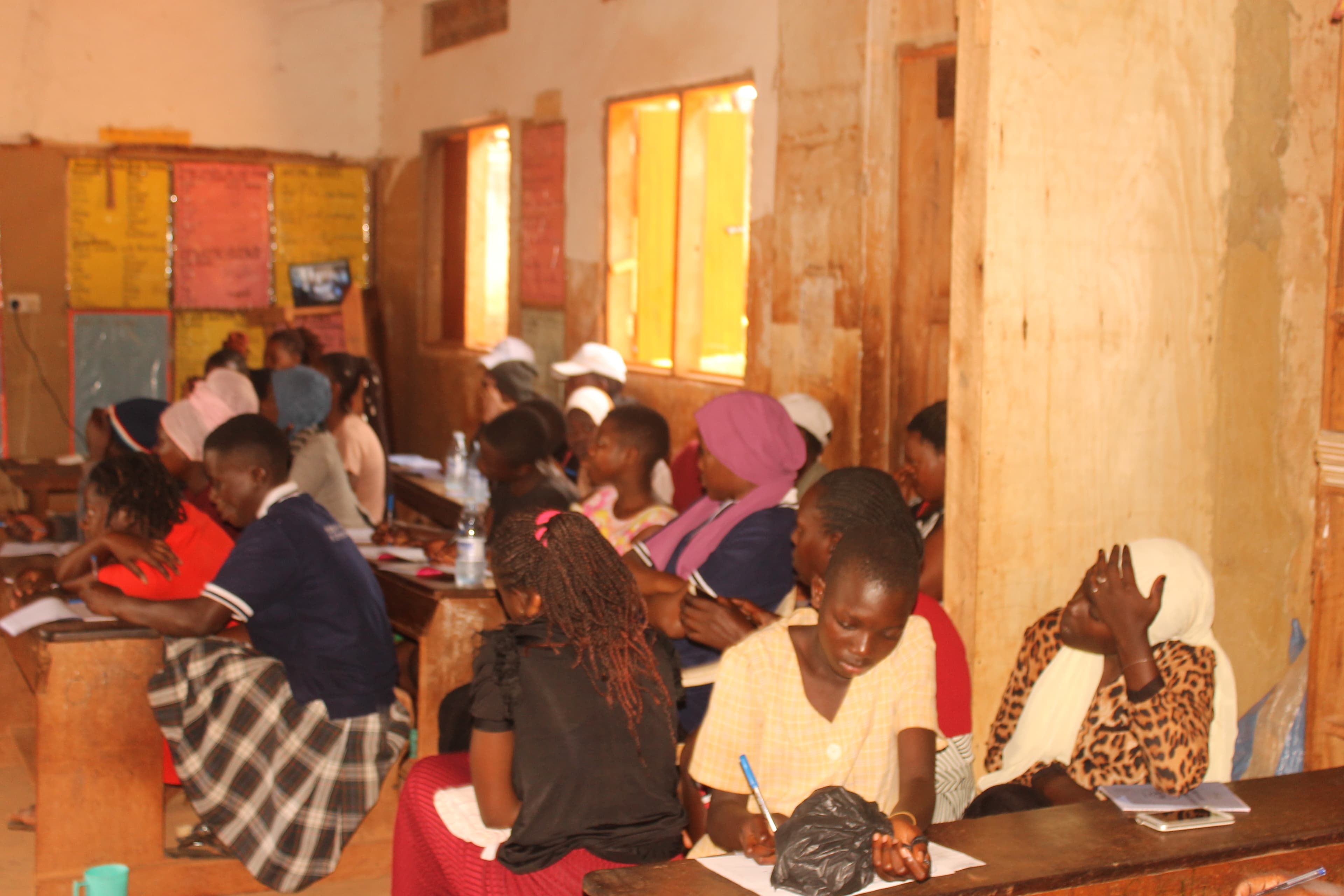 During SRHR and GBV awareness sessions