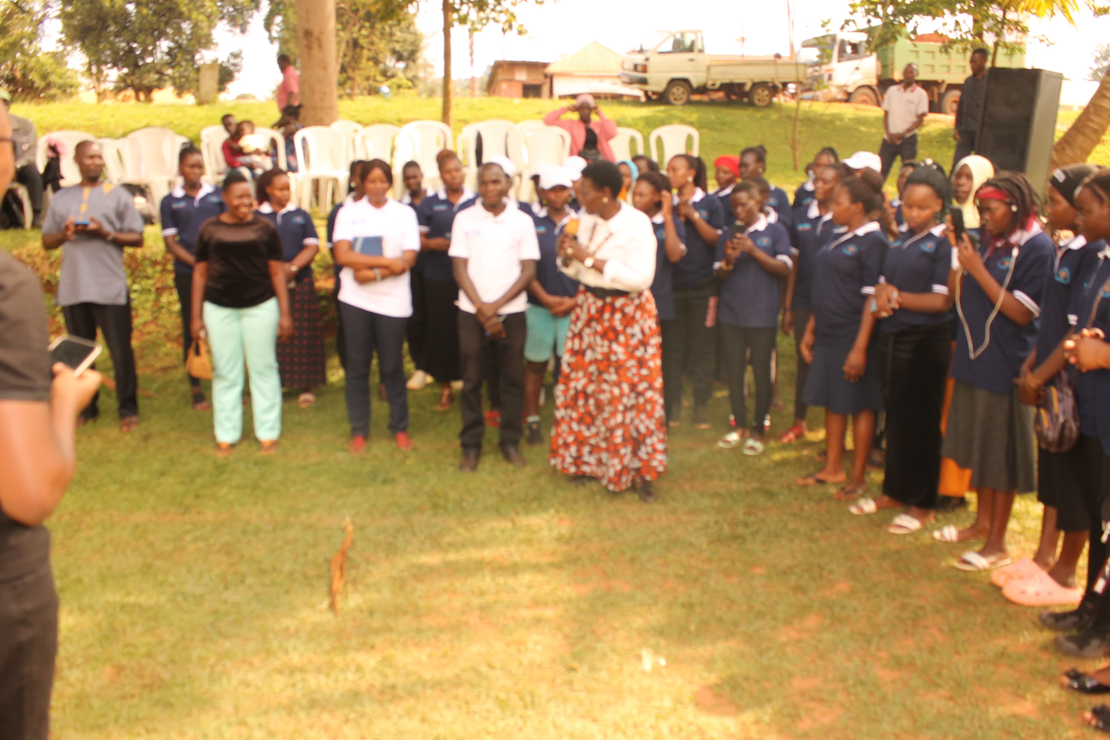 Guest of honor addressing the trainees
