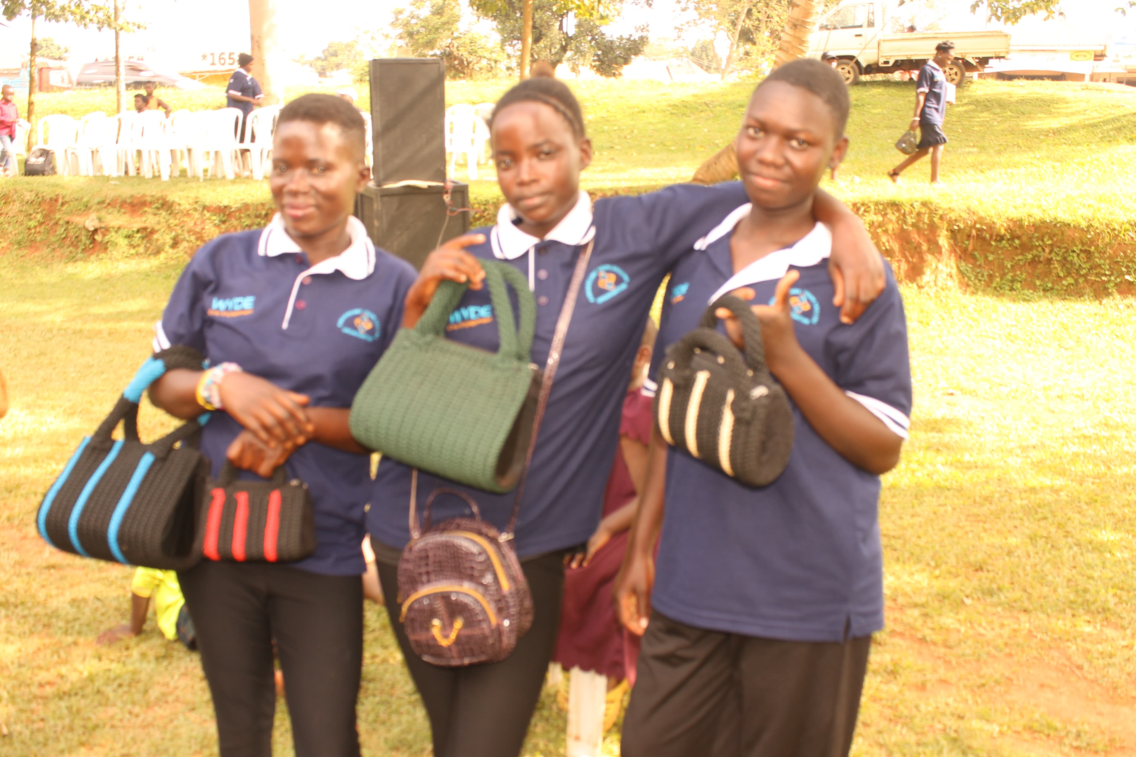 Happy trainees with teir handiwork